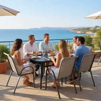 Baštenski set sto sa 6 stolica Rodos-1