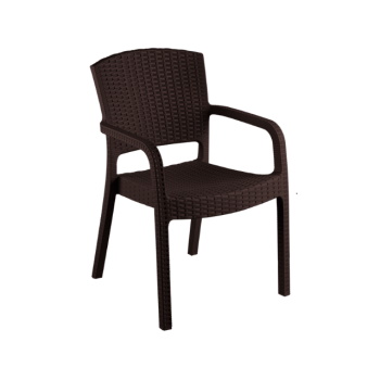 Baštenski set Sto Orfeo + 4 stolice Verona 80x80cm braon-2
