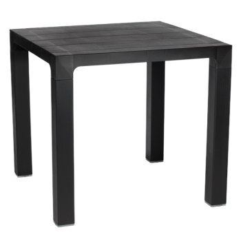 Sto plastični četvrtasti Orfeo 80x80 cm Antracit