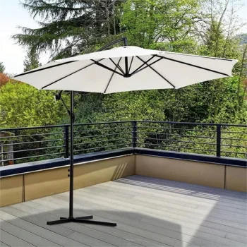Suncobran viseći zglobni Parasol 300cm beli 24-SA0115B-1