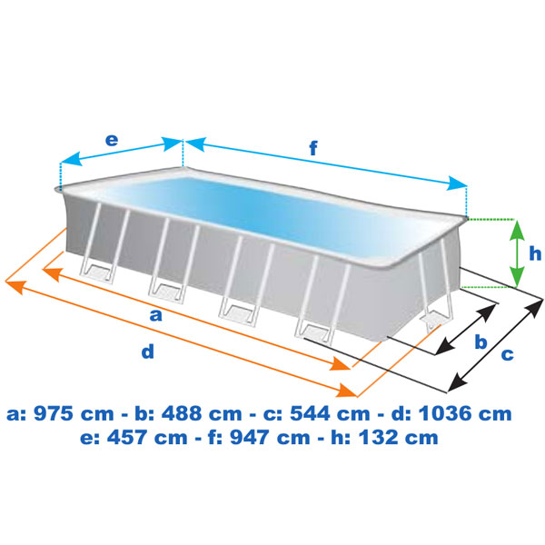 Intex bazen Ultra XTR Frame sa metalnom konstrukcijom 549 x 274 x 132 cm 26356-9