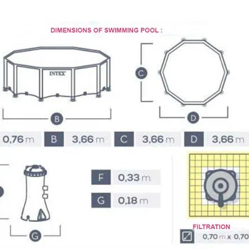 Intex bazen Prism Frame sa metalnom konstrukcijom 366 x 76cm 26712NP-2