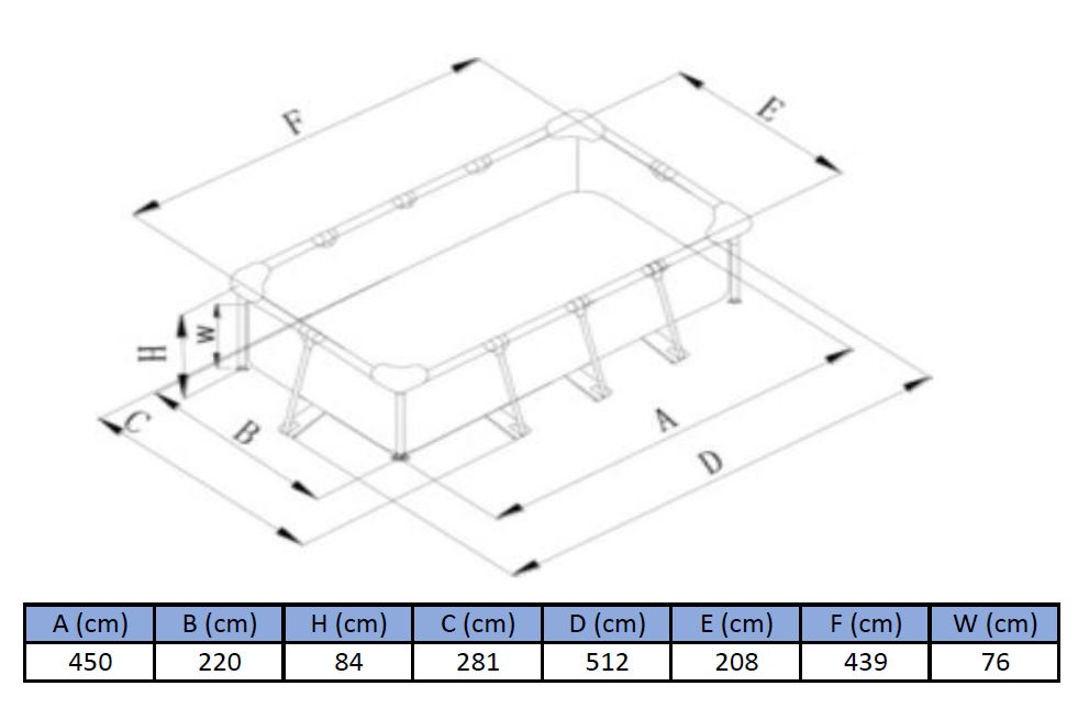 Intex bazen pravougaoni sa metalnom konstrukcijom 400x220x84 cm -3