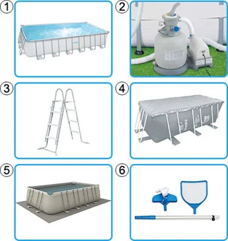 Bazen sa metalnim ramom Elite 732 x 366 x 132cm Summer Waves-2