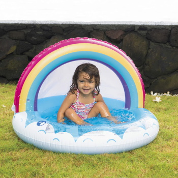 Bazen za bebe sa nadstrešnicom Rainbow 95x66cm 57155-1