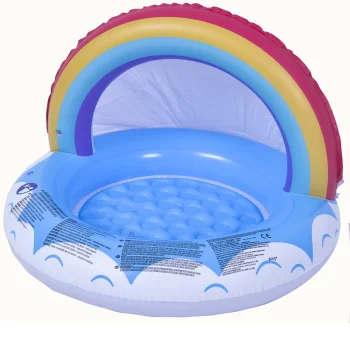 Bazen za bebe sa nadstrešnicom Rainbow 95x66cm 57155-4 Bazen za bebe sa nadstrešnicom Rainbow 95x66cm 57155-4