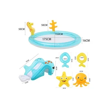 Bazen Flamingo Sea Animal 200x152x66cm 57173-1 Bazen Flamingo Sea Animal 200x152x66cm 57173-1