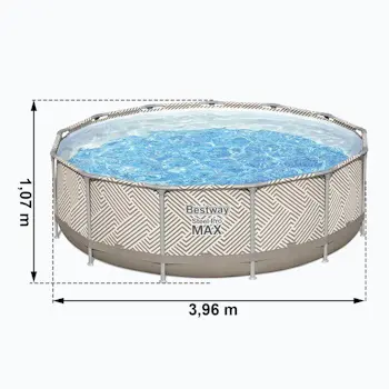Bestway bazen sa nadstrešnicom Steel Pro MAX 396x107cm 561FY-6 Bestway bazen sa nadstrešnicom Steel Pro MAX 396x107cm 561FY-6