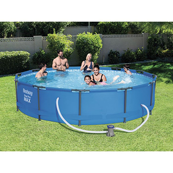 Bestway bazen Steel Pro MAX™ sa čeličnom konstrukcijom sa filter pumpom 366x76cm 56416