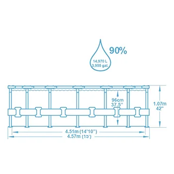 Bestway bazen Steel Pro MAX™ sa čeličnom konstrukcijom sa kompletnom opremom 457x107cm 56488-3 Bestway bazen Steel Pro MAX™ sa čeličnom konstrukcijom sa kompletnom opremom 457x107cm 56488-3