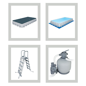 Bestway bazen Power Steel sa čeličnom konstrukcijom sa kompletnom opremom 956x488x132cm 56623-3
