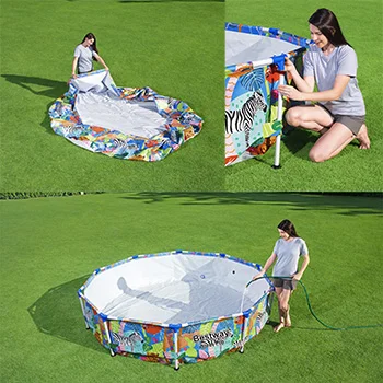 Bestway bazen za dvorište Steel Pro Safari 305x66cm 56985-2