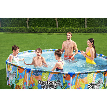 Bestway bazen za dvorište Steel Pro Safari 305x66cm 56985