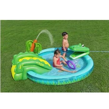 Bestway bazen igraonica Krokodil 2.24x1.81x0.72m 53166-6 Bestway bazen igraonica Krokodil 2.24x1.81x0.72m 53166-6