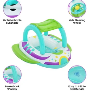 Bestway čamac sa nadstrešnicom na naduvavanje Space 1.07x1.12m 34149-3