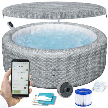 Bestway đakuzi Bali 1.96mx71cm sivi ratan 980l 6001N-7