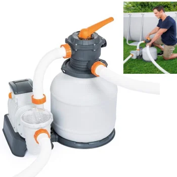 Bestway peščana pumpa za bazen FlowClear 8327l/h 2200gal 58499 Bestway peščana pumpa za bazen FlowClear 8327l/h 2200gal 58499