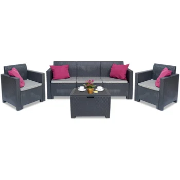 Bica baštenska garnitura Nebraska 3 Graphite