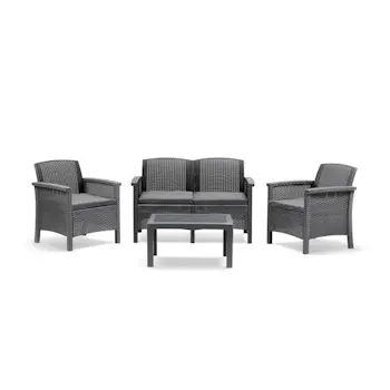 Bica baštenski set Rialto 2 siva BR2G