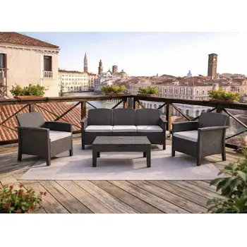 Bica baštenski set Rialto 3 siva BR3G-1