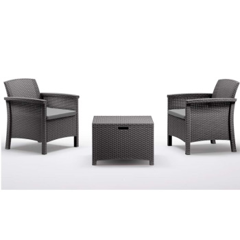 Bica baštenska garnitura Venezia Terrace Graphite 