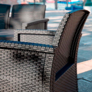 Bica baštenska garnitura Venezia Terrace Graphite -3