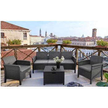 Bica baštenska garnitura Venezia 3 Taupe-1