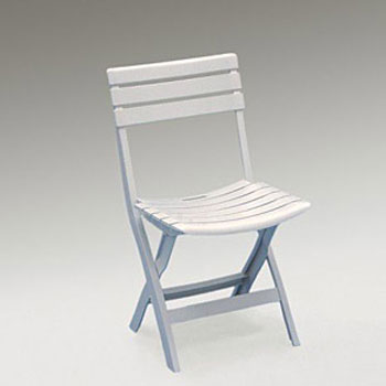 Birki baštenska stolica plastična - bela 030762