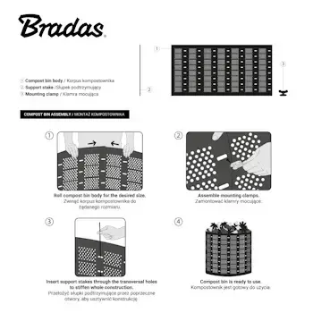 Bradas komposter 800L TQ-K09105BOX-2