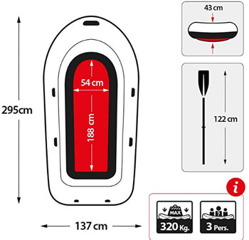 Intex čamac za vodu Challenger 3 68370