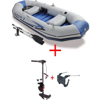 Čamac za vodu Mariner 3 sa motorom i nosačem motora Intex Čamac za vodu Mariner 3 sa motorom i nosačem motora Intex