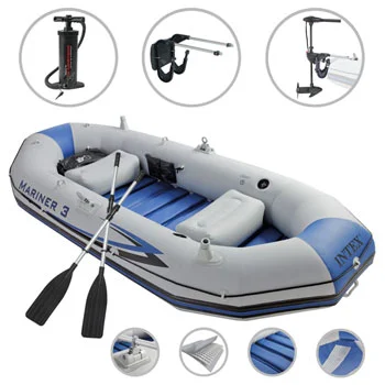 Čamac za vodu Mariner 3 sa motorom i nosačem motora Intex-2 Čamac za vodu Mariner 3 sa motorom i nosačem motora Intex-2