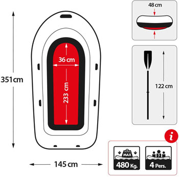 Intex čamac za vodu Seahawk 4 68351