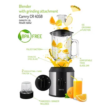 Camry blender sa dodatkom za mlevenje CR4058 -2 Camry blender sa dodatkom za mlevenje CR4058 -2