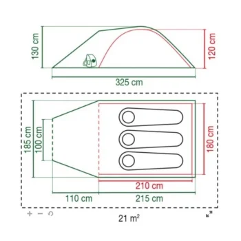 Coleman šator Darwin 3+-1