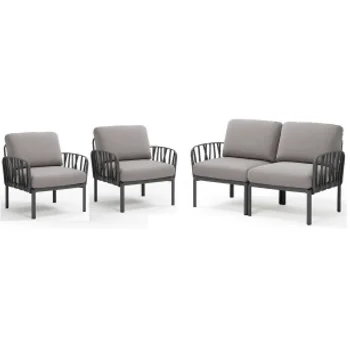 Comfort time baštenska garnitura Luna II – antracit-3 Comfort time baštenska garnitura Luna II – antracit-3