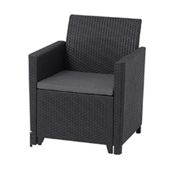 Curver balkonski set Marie sa stolom Vigo grafit CU 259723-2 Curver balkonski set Marie sa stolom Vigo grafit CU 259723-2