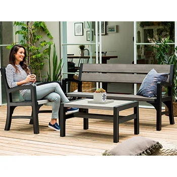 Baštenska klupa Montero siva grafit CU 233158 -1 Baštenska klupa Montero siva grafit CU 233158 -1