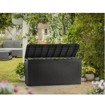 Curver baštenska kutija za odlaganje Samoa Ratan Box 270l Grafit CU 246963-3 Curver baštenska kutija za odlaganje Samoa Ratan Box 270l Grafit CU 246963-3