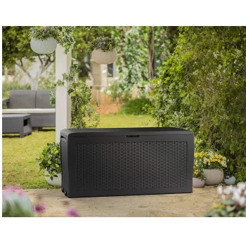 Curver baštenska kutija za odlaganje Samoa Ratan Box 270l Grafit CU 246963-4 Curver baštenska kutija za odlaganje Samoa Ratan Box 270l Grafit CU 246963-4