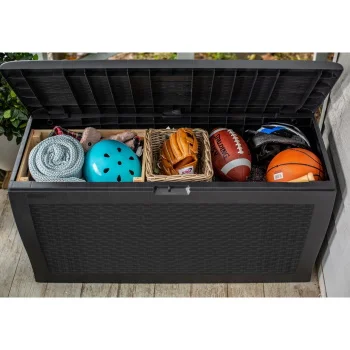 Curver baštenska kutija za odlaganje Samoa Ratan Box 270l Grafit CU 246963-6 Curver baštenska kutija za odlaganje Samoa Ratan Box 270l Grafit CU 246963-6