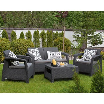 Baštenska garnitura Corfu II grafit CU 223204 -1