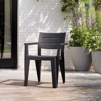 Curver stolica Julie Dinning Grafit-6