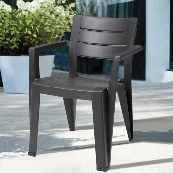 Curver stolica Julie Dinning Grafit CU 246188-7