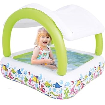 Bazen za decu sa nadstrešnicom 143x143x123cm 51016