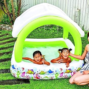 Bazen za decu sa nadstrešnicom 143x143x123cm 51016-7