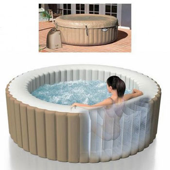 Jacuzzi bazen Intex sa grejačem za dvorište +  filter za Pure Spa 2 komada