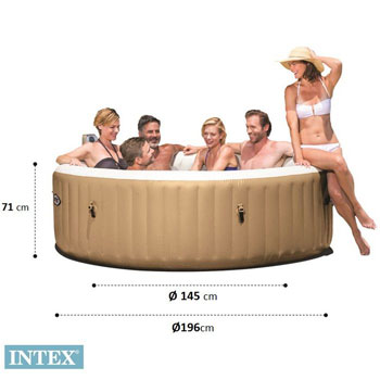 Jacuzzi bazen Intex sa grejačem za dvorište +  filter za Pure Spa 2 komada