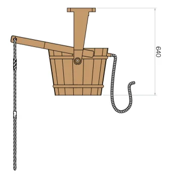 Drveno vedro za unutrašnju upotrebu 18l Kambala -4 Drveno vedro za unutrašnju upotrebu 18l Kambala -4