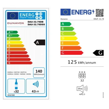 Dunavox vinski frižider dvozonski DAUF-32.78DB-1 Dunavox vinski frižider dvozonski DAUF-32.78DB-1